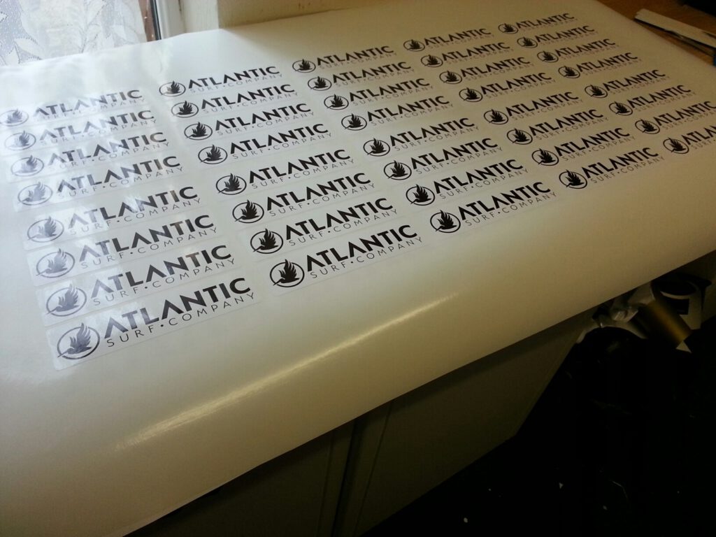 The difference between printed and cut lettering