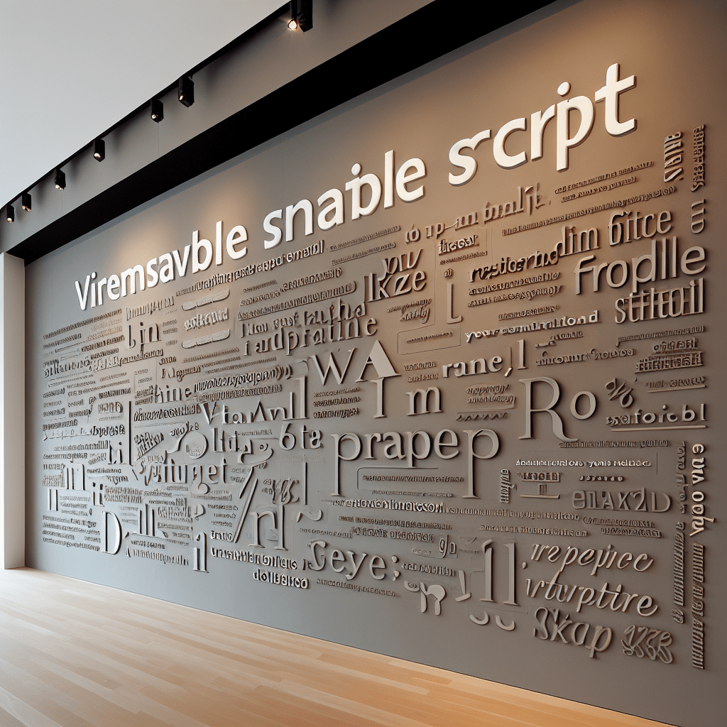 Removable wall script