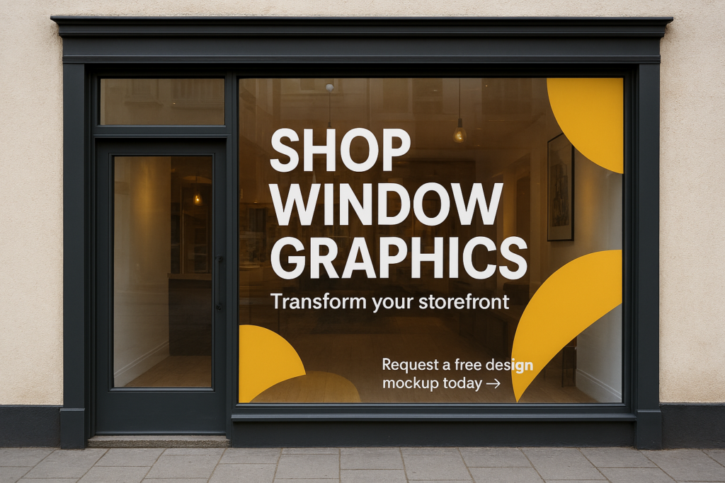 shop window graphics