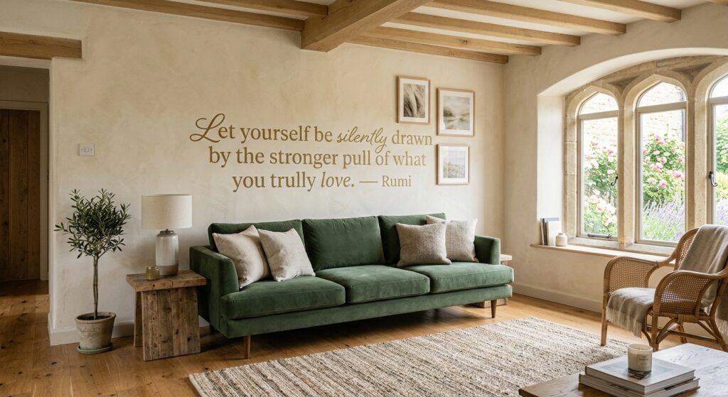 an example of a vinyl wall quote